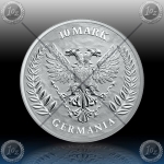 2oz GERMANIA 10 Mark 2021 *BU